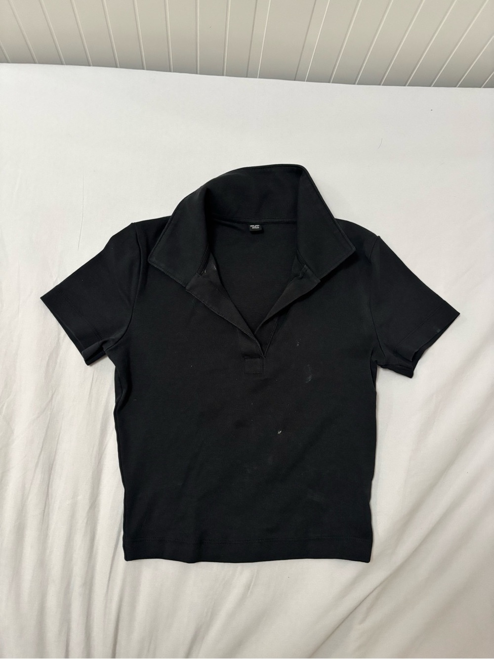 Uniqlo Black Short-Sleeve Polo Tee